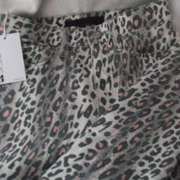 NWT - Joe's The Charlie High Rise Skinny Ankle Animal Print Jeans  Size 23 - Picture 1 of 14